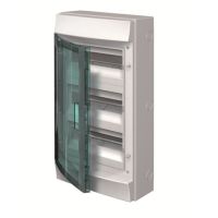 Skydelis v/t 36 (3x12) modulių IP65 be šynelių skaidrios durys MISTRAL65 750 - ABB