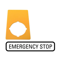 Lentelė "Emergency Stop" M22-XZK-GB99 - EATON