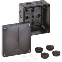 Dėžutė v/t [110x110x67] IP65 iQ tuščia juoda Abox-i 060-L/sw - SPELSBERG