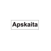 Ženklas užrašas APSKAITA 30x90mm lipdukas OZ/APSKAITA - SAUGOS ŽENKLAI