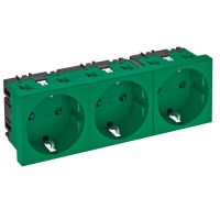 Lizdas p/t trigubas kanalui Rapid 45 žalias STD-D0 MZGN3 - OBO BETTERMANN