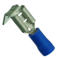 Antgalis izoliuotas 1.5-2.5mm2 mėlynas (plokštieji lizdai 6.3x0.8 su užlenk) PFSHIA [100] - PROTEC