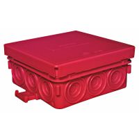 Dėžutė v/t [85x85x37] IP55 tuščia raudona be halogenų PFRAD 8585 ROT - PROTEC