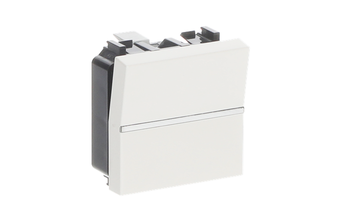 Mygtukas p/t viengubas baltos spalvos 2 modulių 16A 250V N2204.7 BL Zenit - ABB