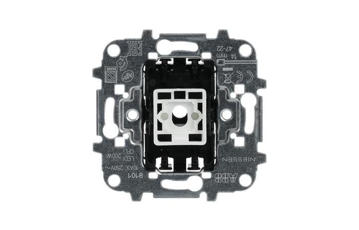 Jungiklis p/t viengubas 10A 250V be klavišo 8101 SKY Niessen - ABB