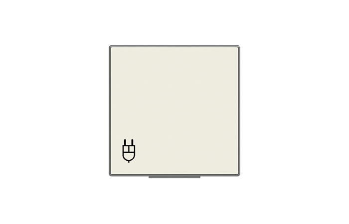 Dangtelis SCHUKO lizdui baltos spalvos 8588.1 BL SKY Niessen - ABB