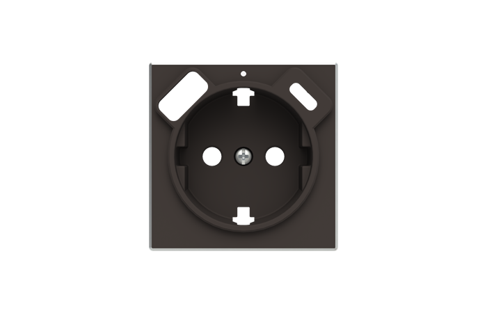 Dangtelis SCHUKO lizdui su USB A ir USB C juodos spalvos 8588.4 NS SKY Niessen - ABB