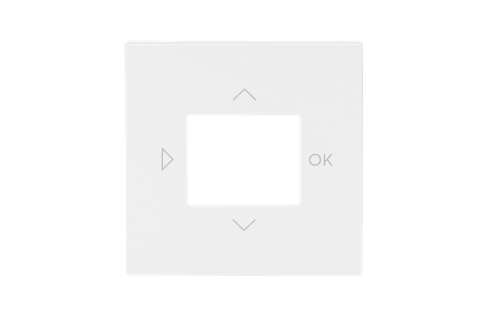 Dangtelis temperatūros reguliatoriui baltos spalvos 6435-44G Busch-Art Linear - ABB