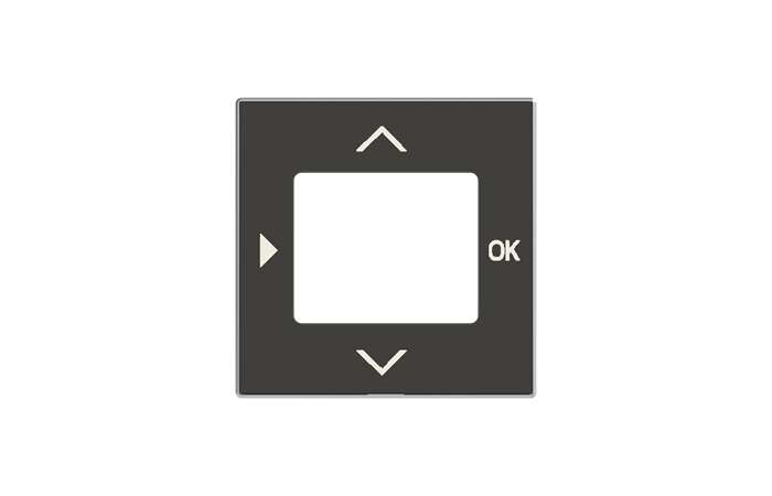 Dangtelis temperatūros reguliatoriui juodos spalvos 8565.3 NS SKY Niessen - ABB