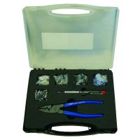 Presas 0.25-16mm2 ir gilziniams izoliuotiems antgaliams su antgaliais 450 vnt. PAEHZS450  - PROTEC