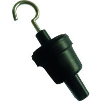 Galas sandarinimo su kabliu IP44 juodas, girliandai (kabeliui H05RNH2-F 2x1.5m2) - PROTEC