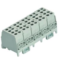 Gnybtas atsišakojimo 5P 25mm2 Cu/Al pilkas (5x2x25/5x2x16) PHLAK252225GR - PROTEC