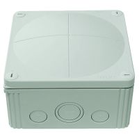 Dėžutė v/t [140x140x82] IP66/IP67 pilka be halogenų D6-21mm/M20-M25 PFRAK1010 - PROTEC