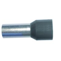 Antgalis gilzinis izoliuotas 0.75mm2 Cu pilkas L-10mm [100] - PROTEC
