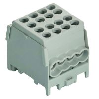 Gnybtas 25mm2 Cu/Al pilkas 8 prijungimai (2x25/6x16) PHLAK2526GR - PROTEC