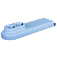 Lizdas v/t dvigubas baltas grindjuostėms PFLSD - PROTEC