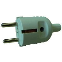 Kištukas a/k SCHUKO su įžeminimu 3x2.5mm2 16A/250V IP20 pilkas PSSTK11 - PROTEC