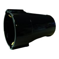 Lizdas a/k SCHUKO su įžeminimu 3x2.5mm2 16A/250V IP20 juodas PSKU18 - PROTEC