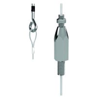 Trosas su M6 betoniniu ankeriu 45kg plieninis cinkuotas su M8 trapecijos formos jungtimi L-5m PSABAT5X45 - PROTEC