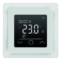 Reguliatorius temperatūros p/t grindų +5...+40C programuojamas Wifi baltos spalvos 16A 230V PHMTDW - PROTEC
