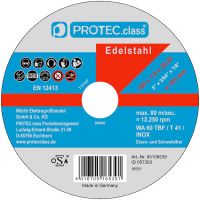 Diskas pjovimo 125mm 1mm metalui PTIN125 [pak. po 10 vnt.] - PROTEC