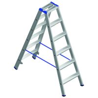 Kopėčios aliumininės 2x6-pakopų H-2.56m 2-dalių PASSLG26 - PROTEC