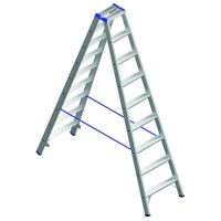 Kopėčios aliumininės 2x9-pakopų H-3.37m 2-dalių PASSLG29 - PROTEC