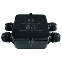 Dėžutė v/t [160x50x110] IP68 tuščia juoda be halogenų 4xM20 PFRAB 4 - PROTEC