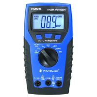 Multimetras skaitmeninis 600Vac/dc 10A 20MOhm IP44 CAT IV PMMM - PROTEC