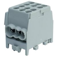 Gnybtas 25mm2 Cu/Al pilkas 6 prijungimai (2x25/4x16) PHLAK2524GR - PROTEC