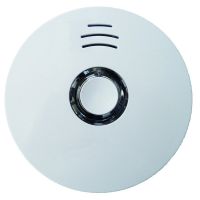 Jutiklis dūmų optinis v/t 85dB 40m2 10m su elementu CR123A Lithium baltas PRWM-310 - PROTEC