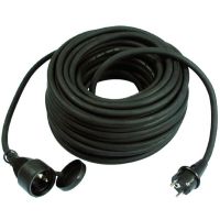 Ilgiklis 5m 1 lizdo H05RRF 3x1.5 guminis juodas PGVL 315-5S - PROTEC