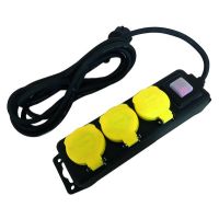 Ilgiklis 1.4m 3 lizdų su įžeminimu ir jungikliu IP44 3680W PSDLO-315S - PROTEC