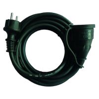 Ilgiklis 5m 1 lizdo su įžeminimu IP44 juodas PSKVL 315-5S - PROTEC