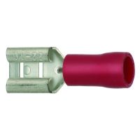 Antgalis izoliuotas 0.5-1mm2 raudonas (plokštieji lizdai 2.8x0.5) PFSHI [100] - PROTEC