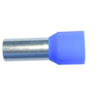 Antgalis gilzinis izoliuotas 0.25mm2 Cu mėlynas L-6mm [100] - PROTEC