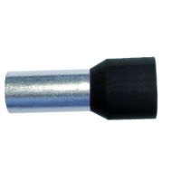 Antgalis gilzinis izoliuotas 1.5mm2 Cu juodas L-12mm [200] - PROTEC