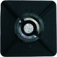 Laikiklis dirželiui 19x19mm klijuojamas juodas PKB-BS [100] - PROTEC