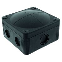 Dėžutė v/t [95x95x60] IP66/IP67 juoda be halogenų D3-12mm PAKSW95x95 - PROTEC