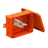 Dėžutė v/t [190x150x77] IP66 E30-E90 su gnybtais 5x10mm2 oranžinė be halogenų T160ED 10A - OBO BETTERMANN