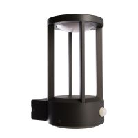 Šviestuvas v/t LED 13.5W IP65 3000K 645lm H-220mm su judesio jutikliu ir šviesos davikliu pilkos spalvos BRA ALBALDAH MOTION - DEKO LIGHT