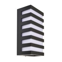 Šviestuvas v/t LED 10W IP54 3000K/4000K 280lm 100x70mm H-200mm tamsiai pilkos spalvos BRA GRUMIUM ANGULAR CCT I - DEKO LIGHT