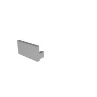 Dangtelis galinis LED profiliui 20x10mm pilkos spalvos I-AU-04-12 [pak. po 2 vnt.] - DEKO LIGHT