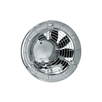 Ventiliatorius sieninis 250mm su žiedu 2100m3/val. 80dB(A) 230V 185W IP55 EZS 25/2 B - MAICO