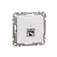 Lizdas kompiuterinis p/t viengubas RJ45 Kat.6A STP be rėmelio baltos spalvos SEDNA DESIGN - SCHNEIDER ELECTRIC