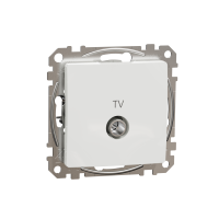 Lizdas p/t TV tarpinis be rėmelio varžtiniai kontaktai baltos spalvos 7dB SEDNA DESIGN - SCHNEIDER ELECTRIC