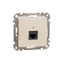 Lizdas kompiuterinis p/t viengubas RJ45 Kat.5e UTP be rėmelio dramblio kaulo spalvos SEDNA DESIGN - SCHNEIDER ELECTRIC