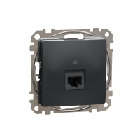 Lizdas kompiuterinis p/t viengubas RJ45 Kat.5e UTP be rėmelio antracito spalvos SEDNA DESIGN - SCHNEIDER ELECTRIC