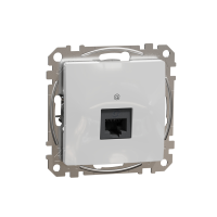 Lizdas kompiuterinis p/t viengubas RJ45 Kat.6A UTP be rėmelio aliuminio spalvos SEDNA DESIGN - SCHNEIDER ELECTRIC
