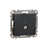 Lizdas p/t TV tarpinis be rėmelio varžtiniai kontaktai antracito spalvos 10dB SEDNA DESIGN - SCHNEIDER ELECTRIC
